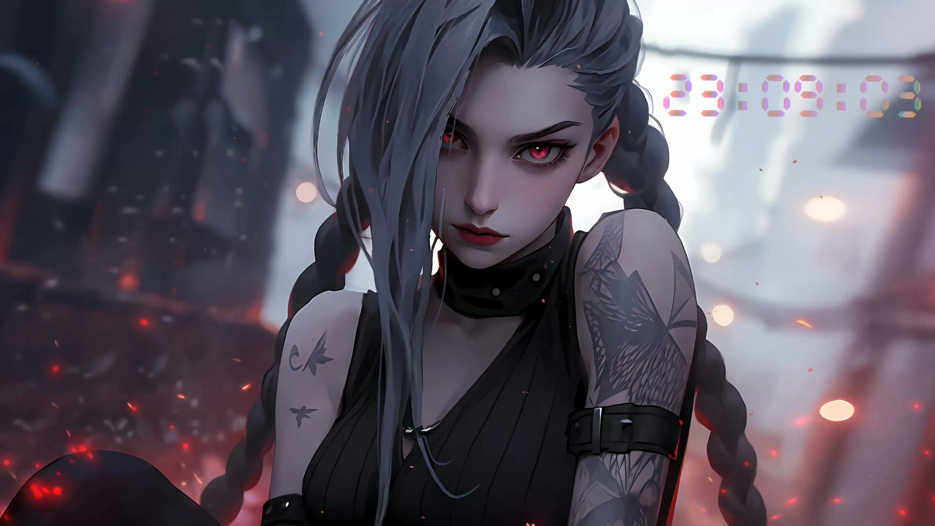 红瞳赛博少女