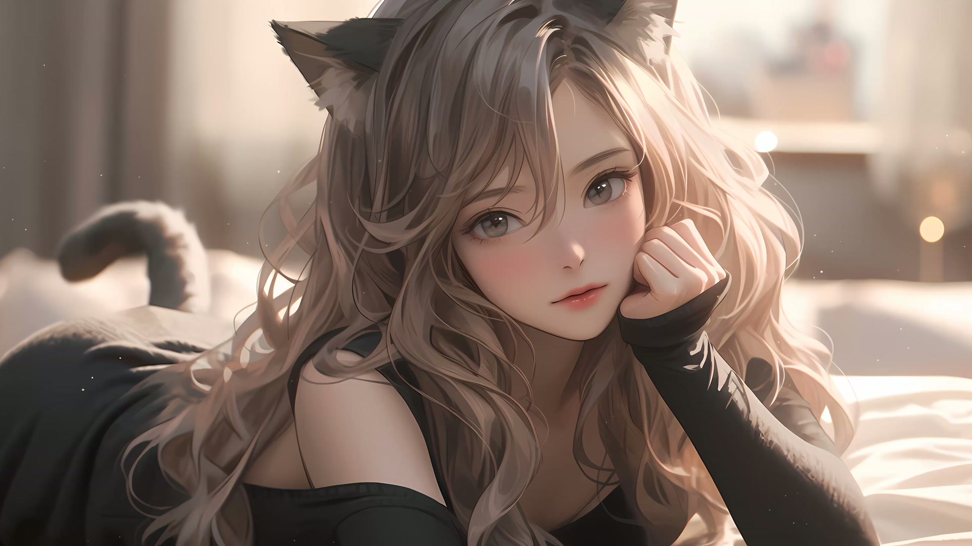 金发猫耳少女