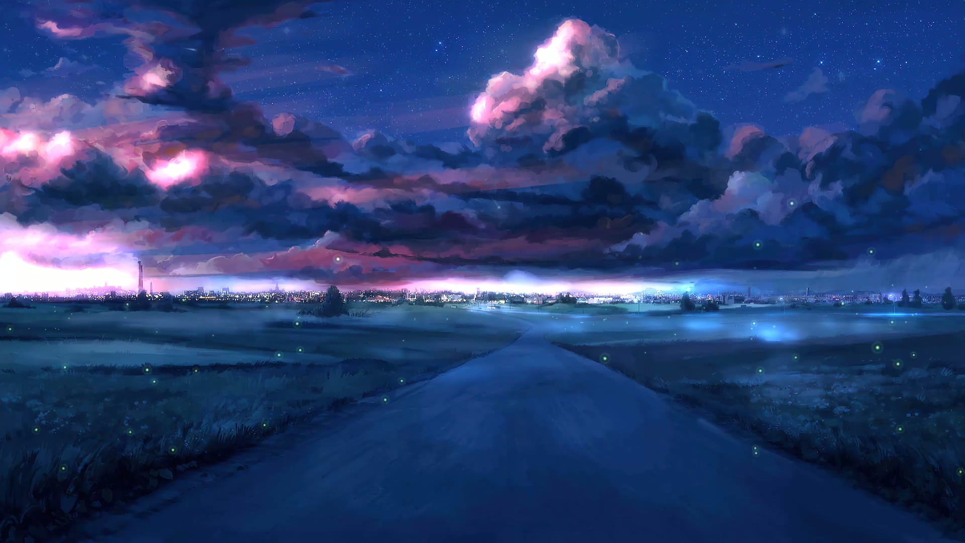 星空下的夜路