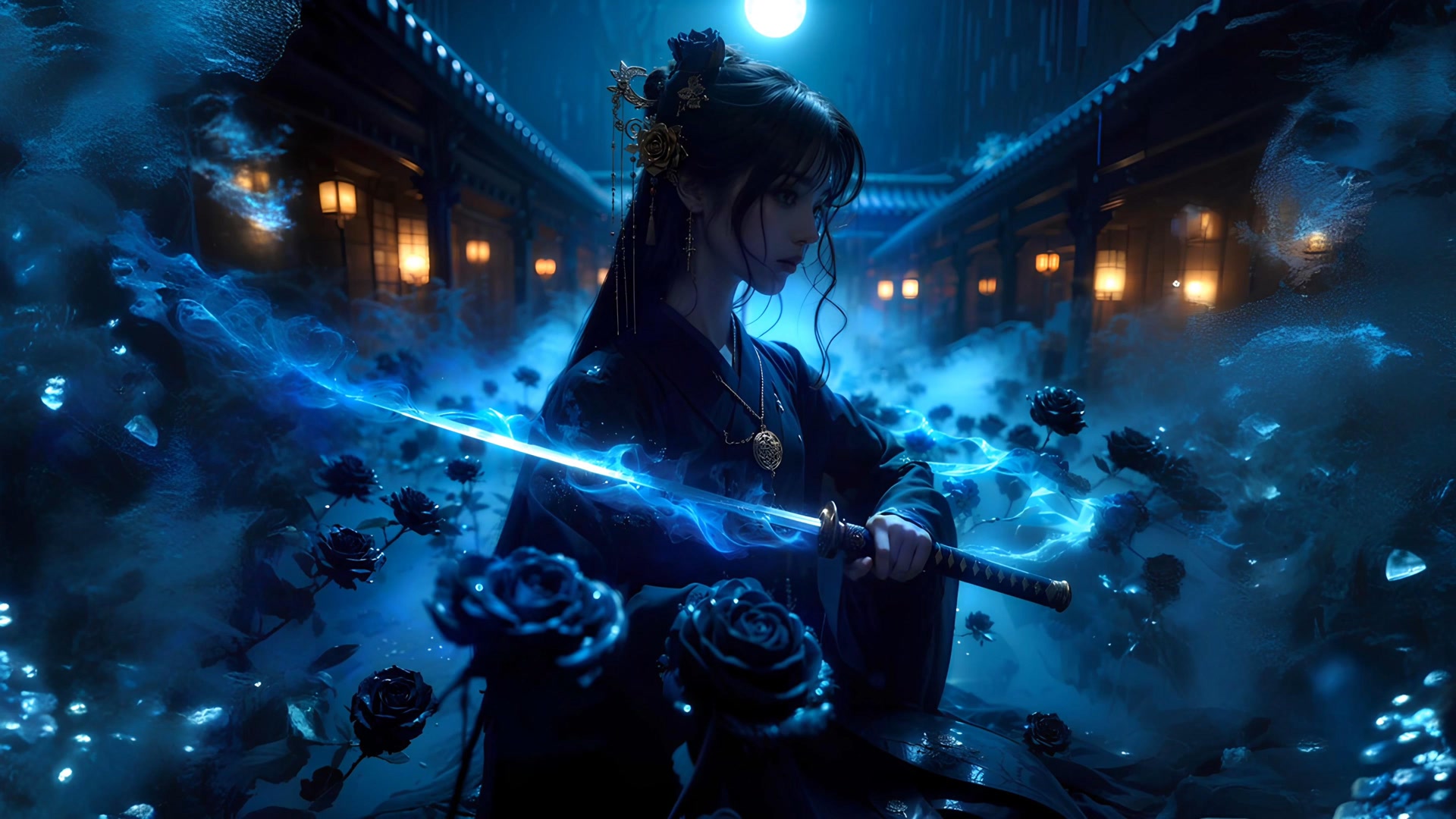 月下黑玫剑影