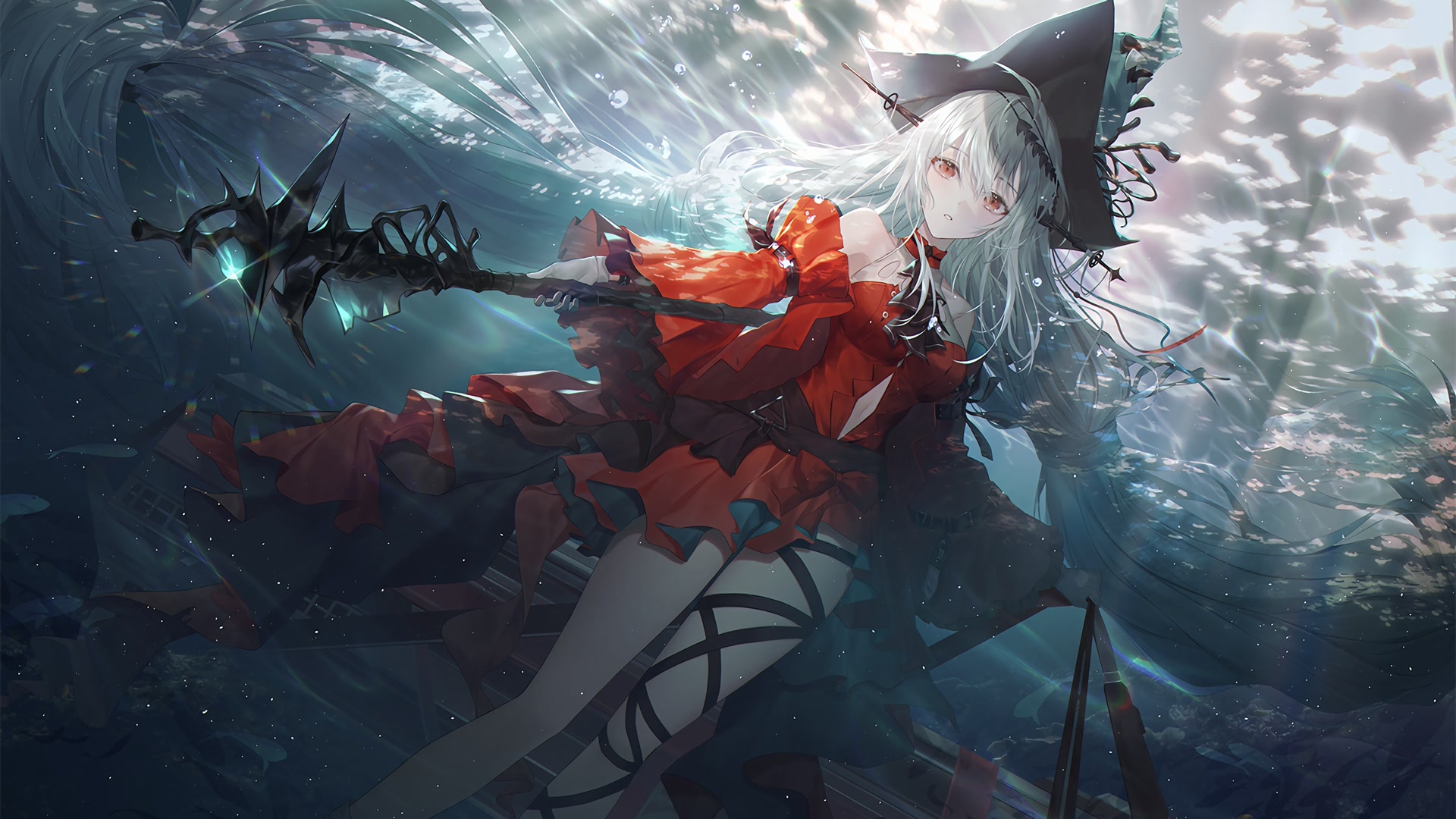 深海白发少女