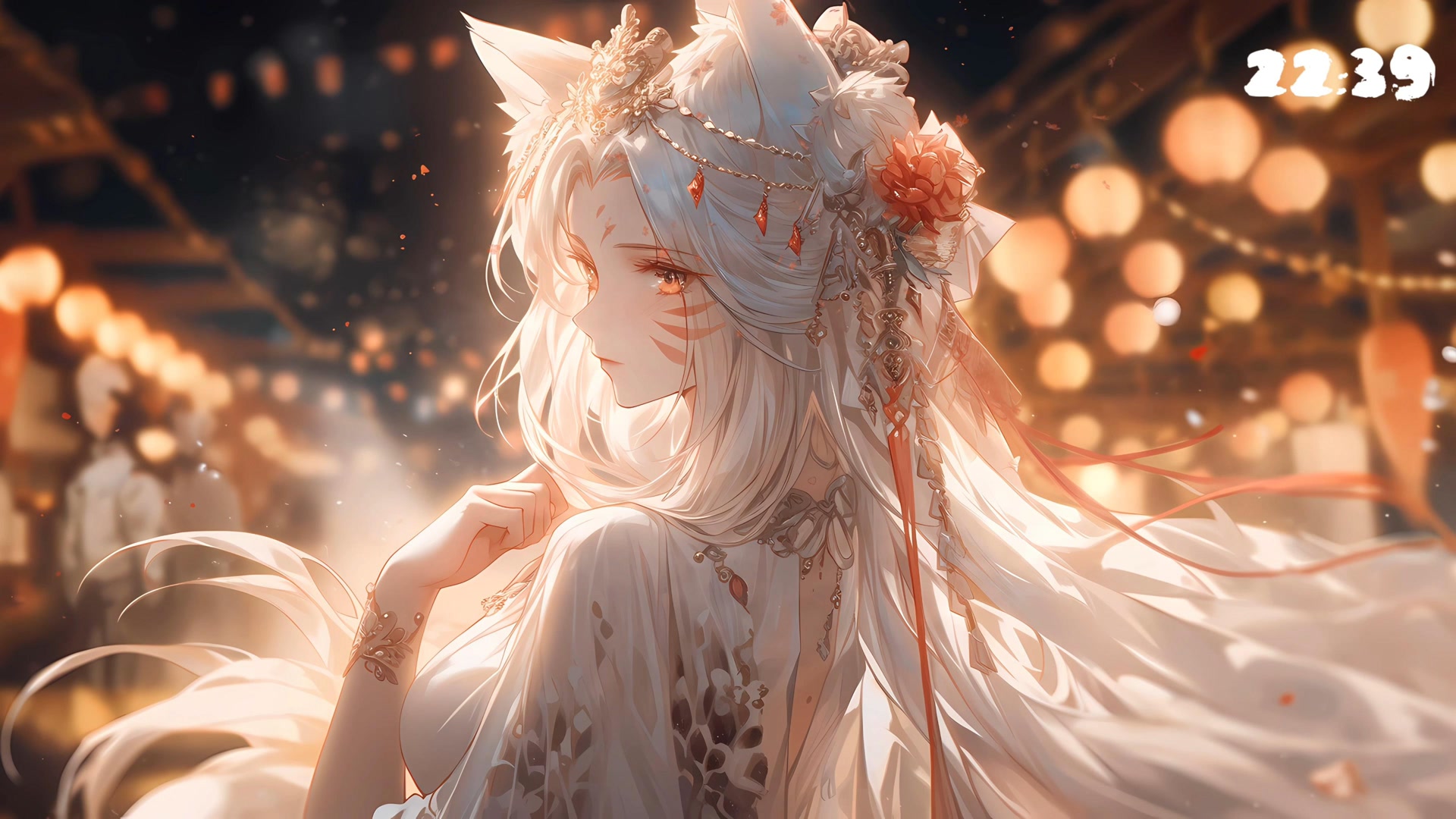 白发狐耳少女