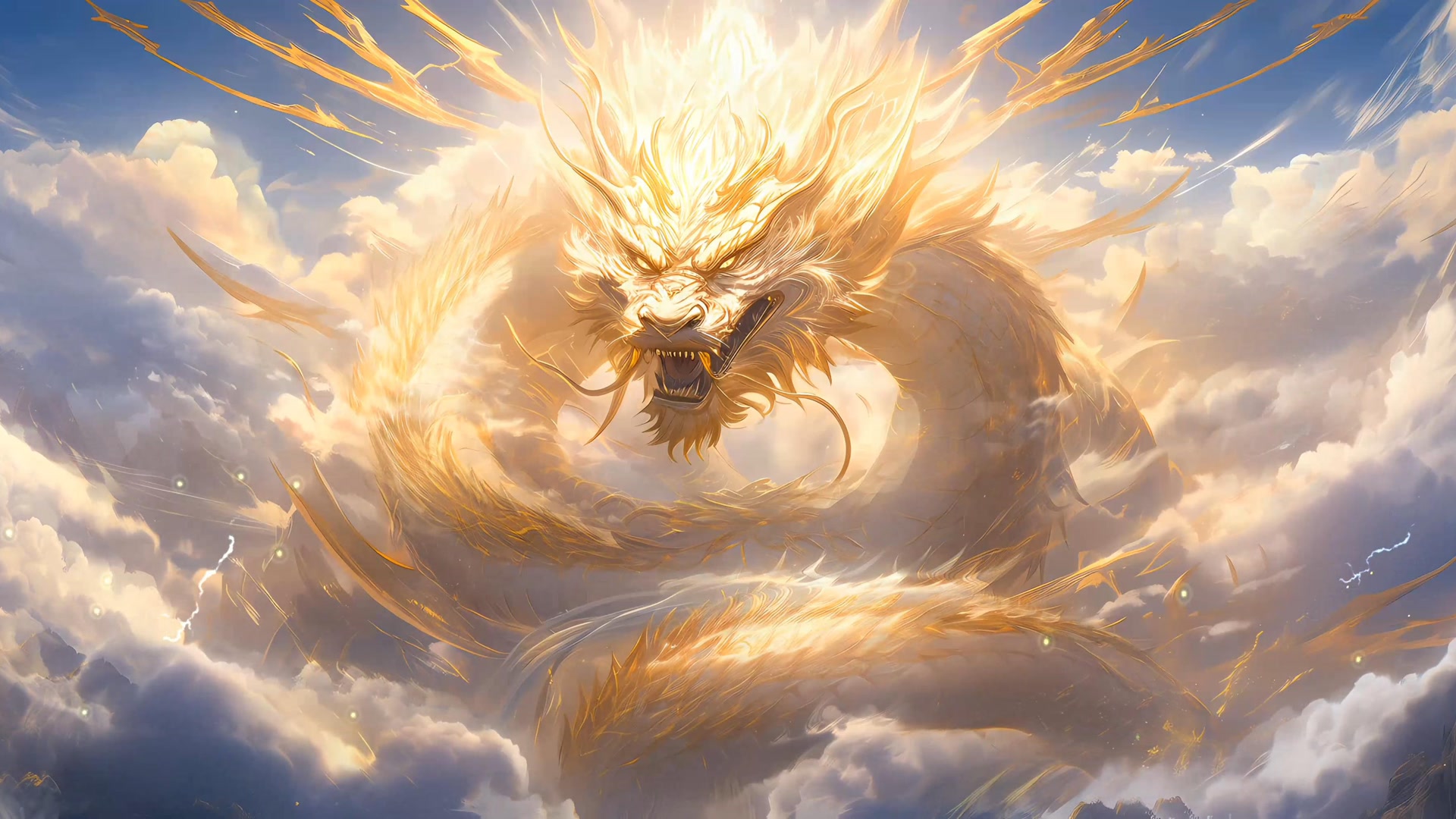 金龙腾云驾雾