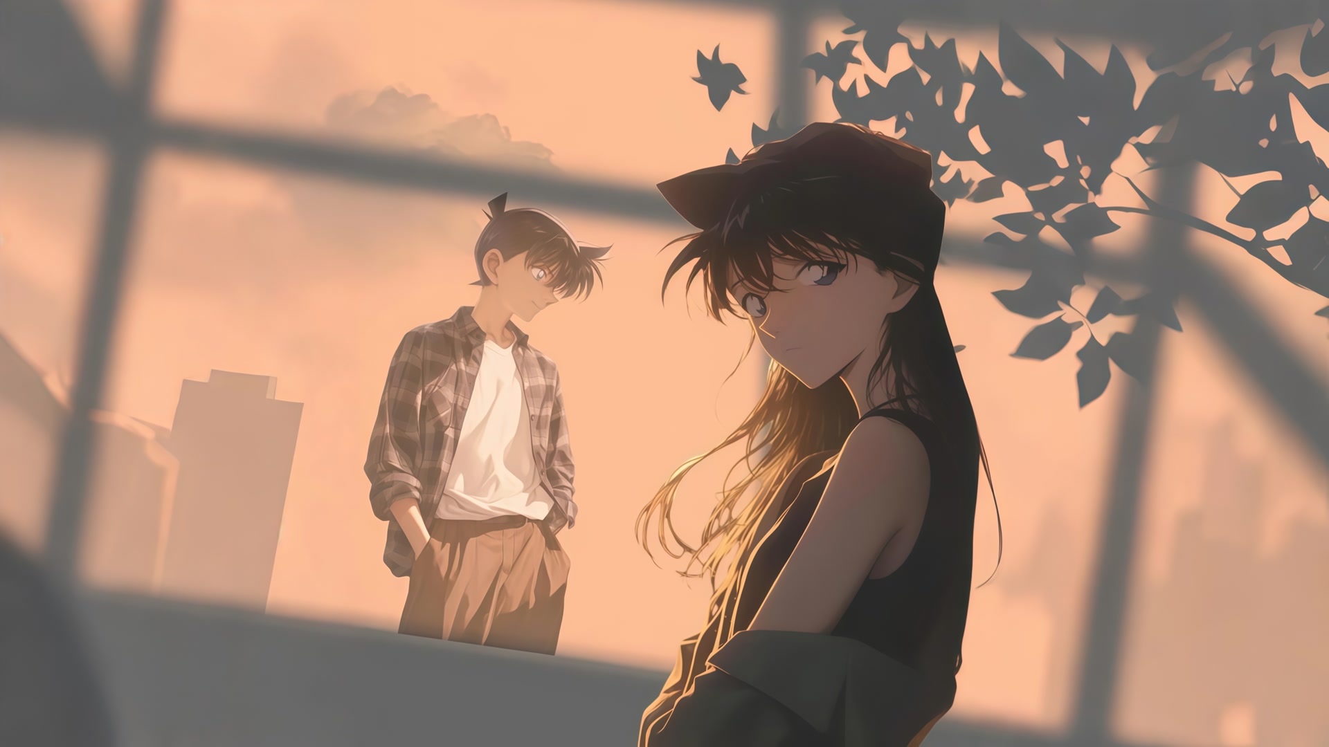 夕阳下的新兰