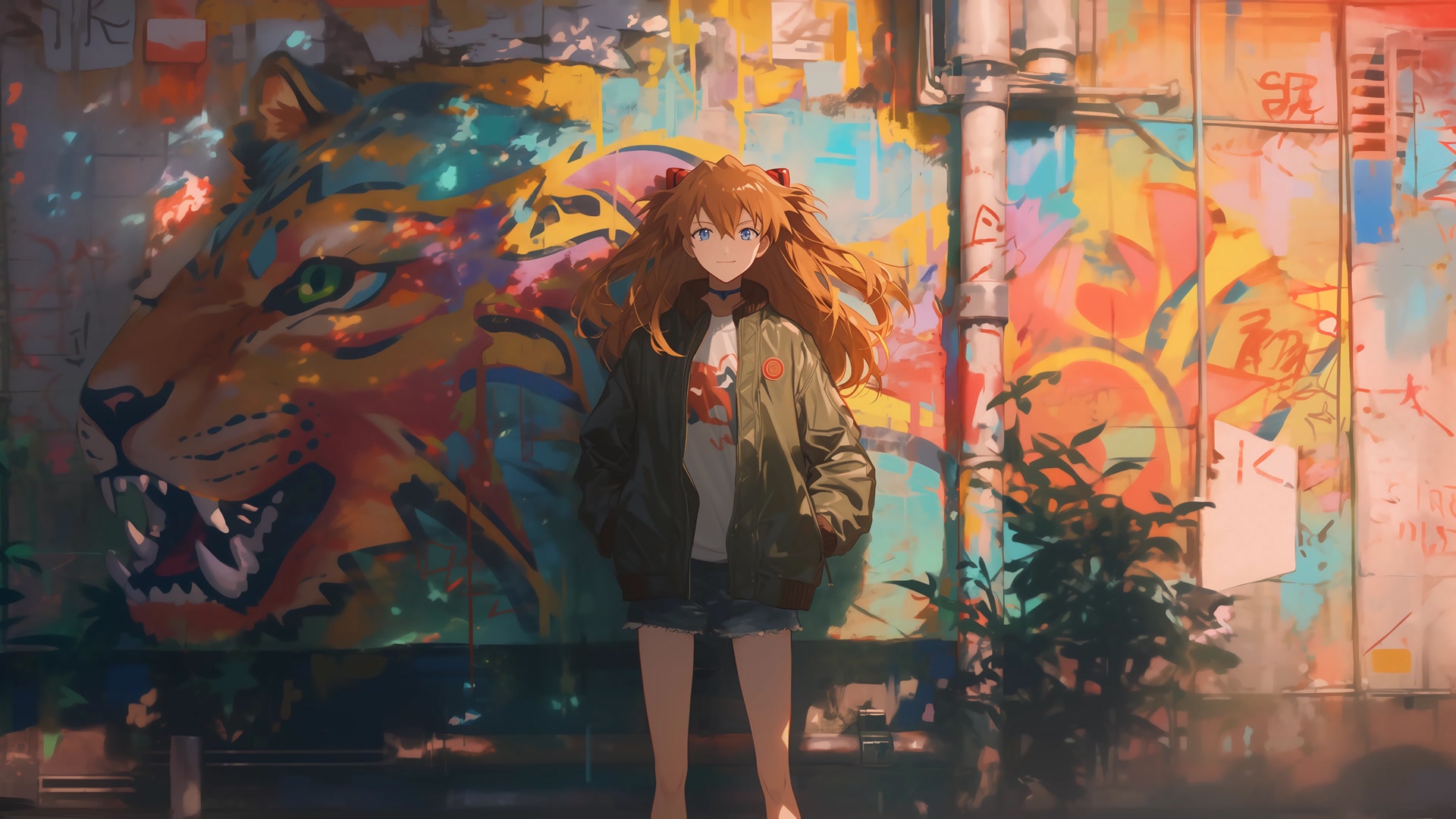 街头涂鸦少女