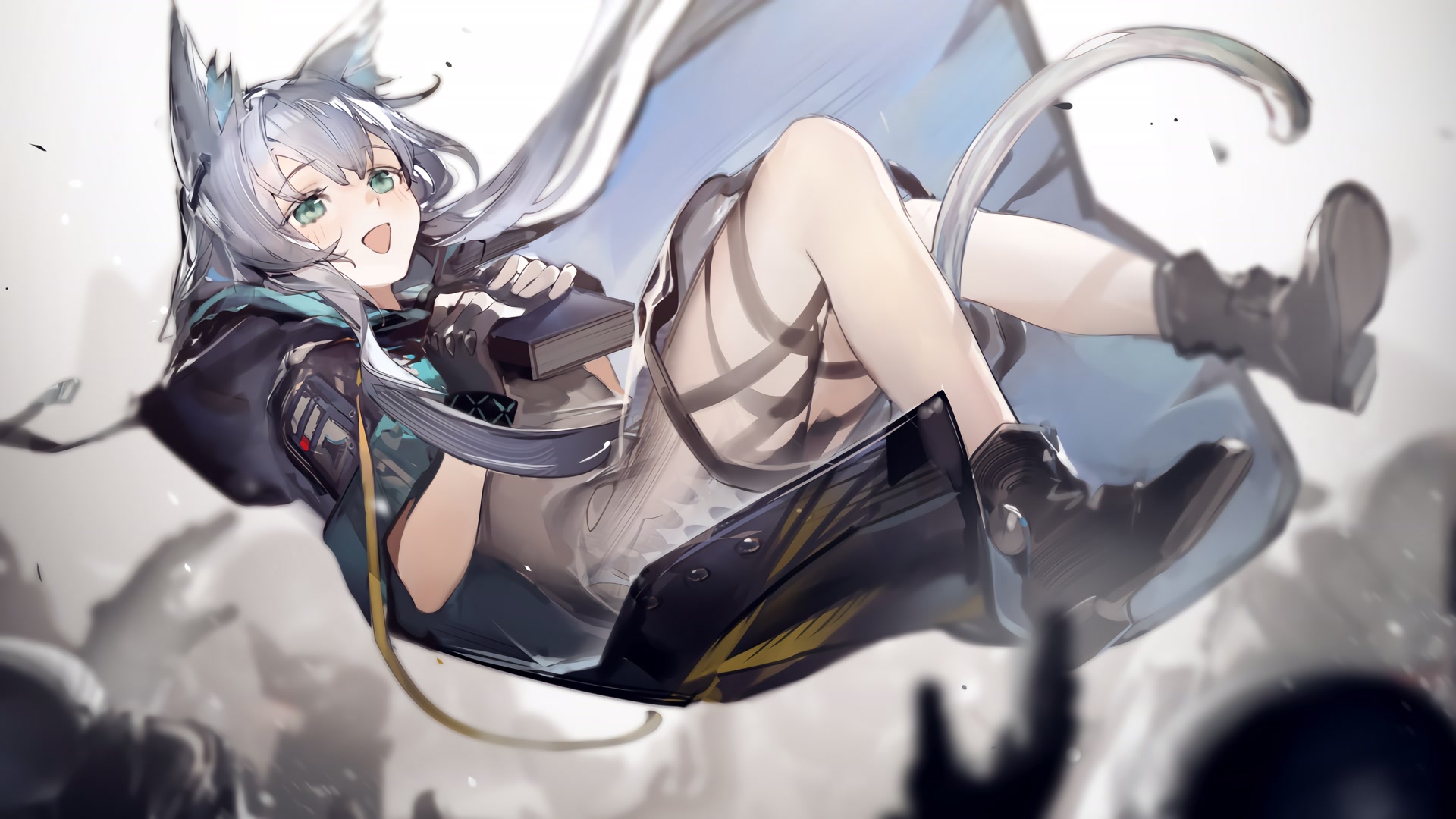 银发猫耳少女