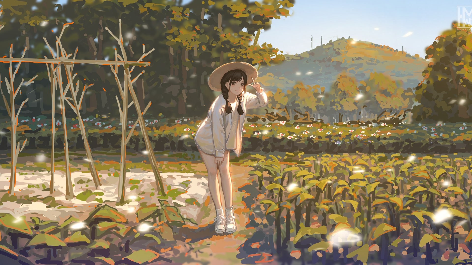 阳光田园少女
