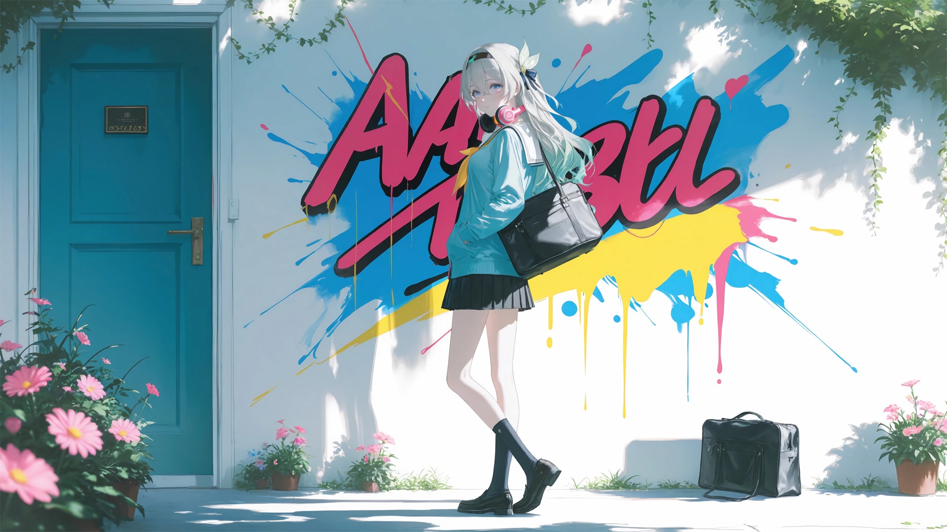青春涂鸦少女