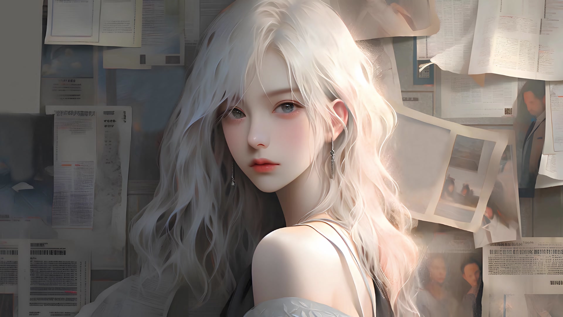 银发少女回眸