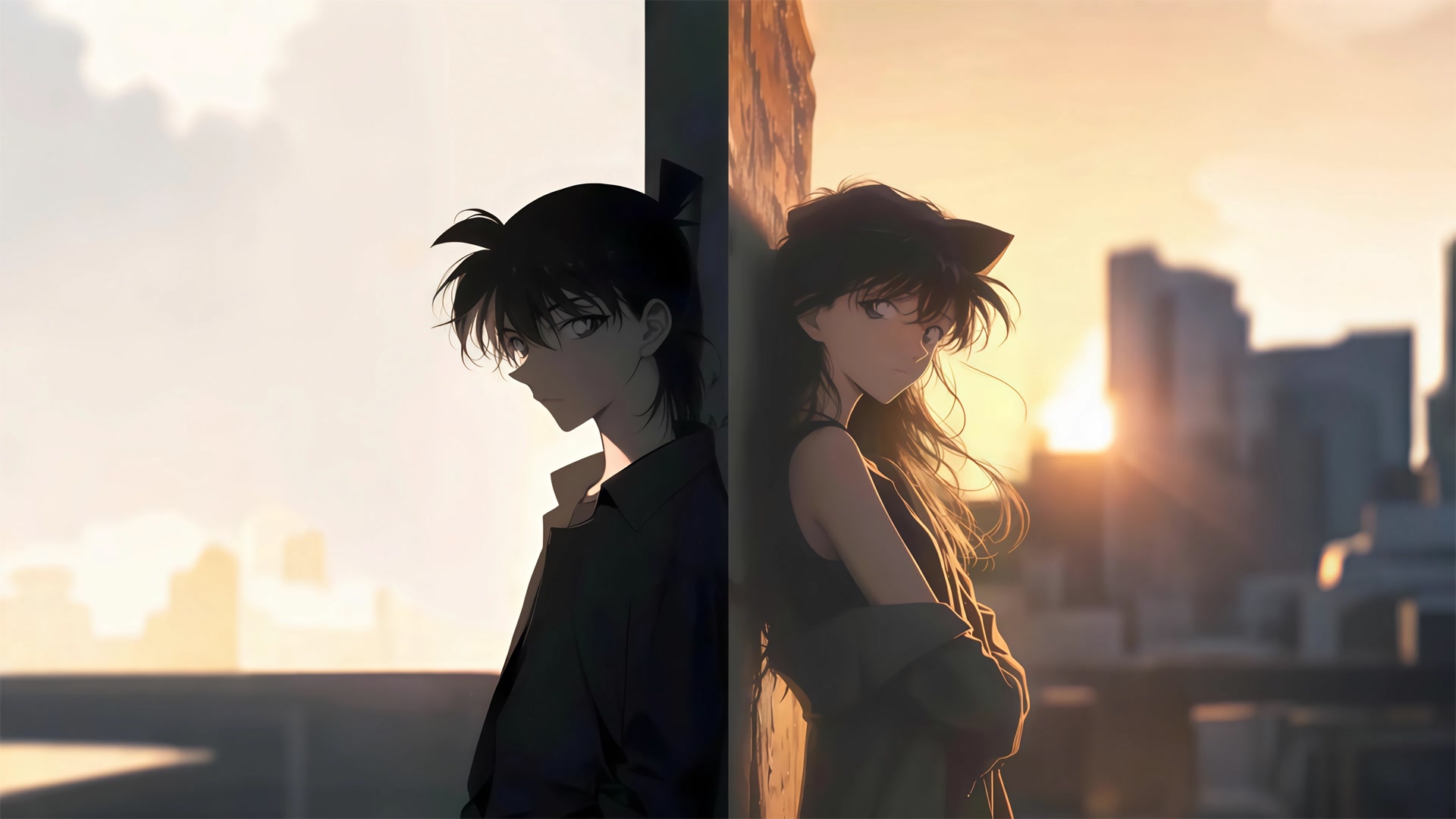 夕阳下的新兰