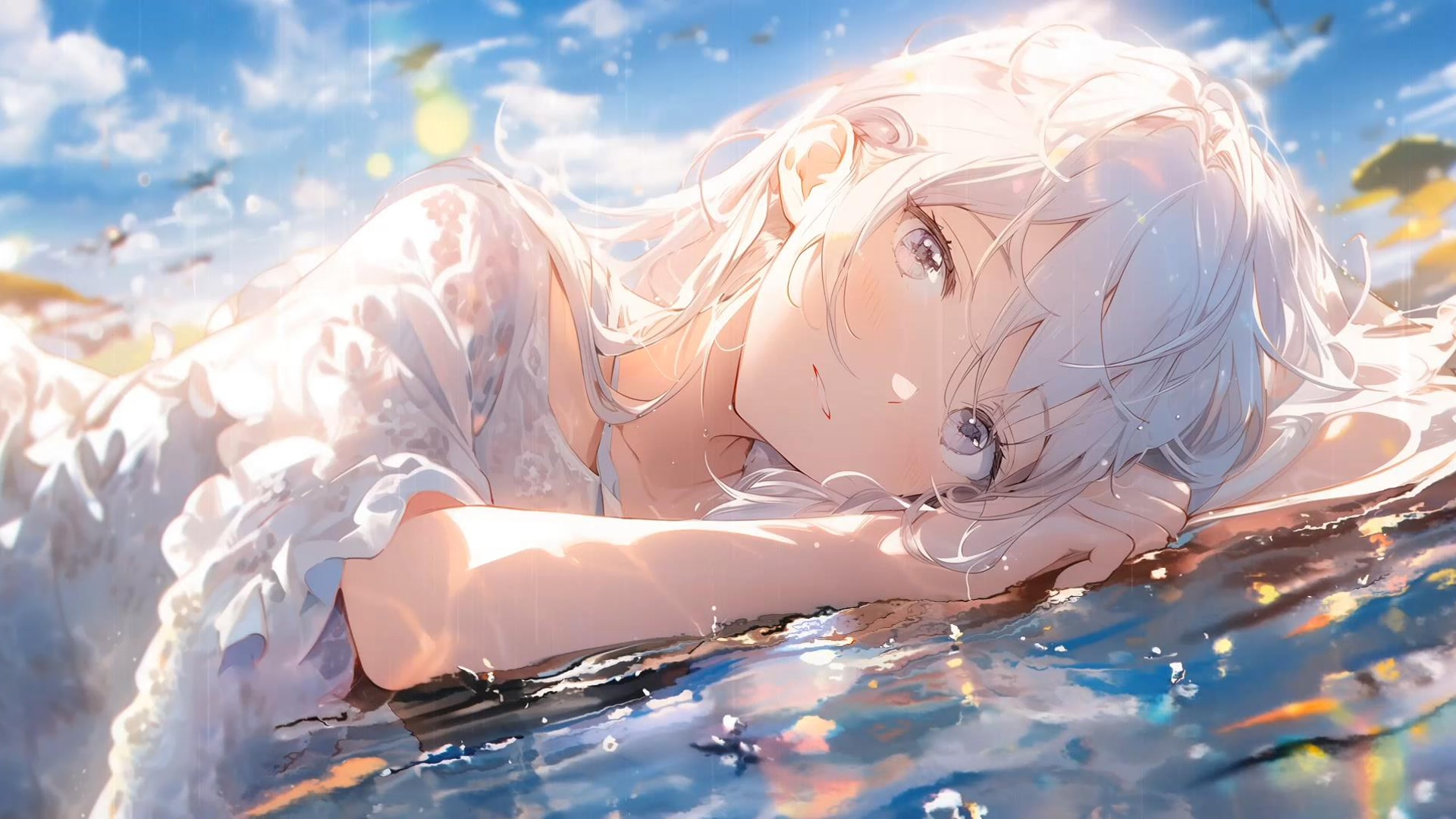 白发天使少女