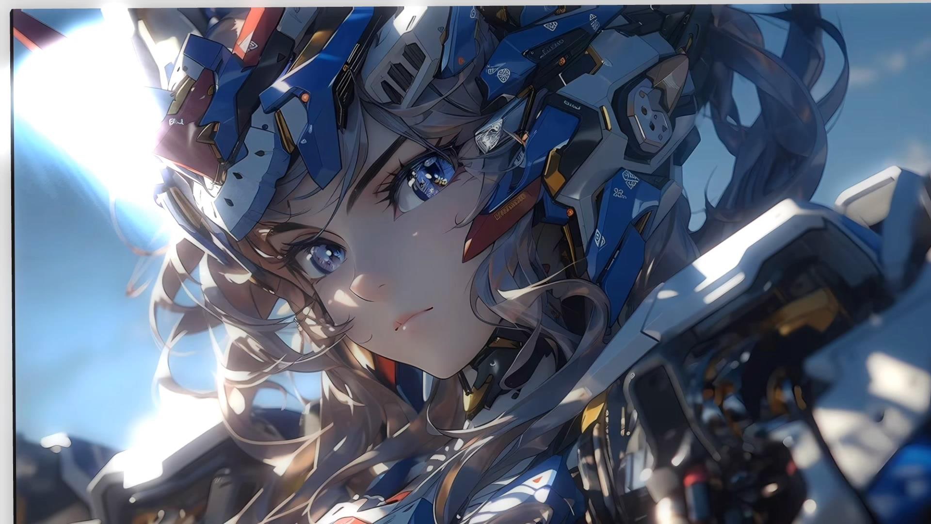 机甲少女特写