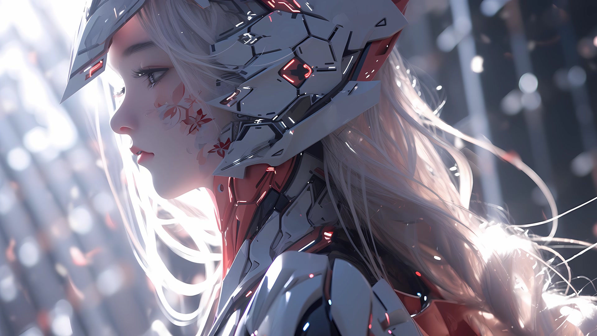 白发机甲少女