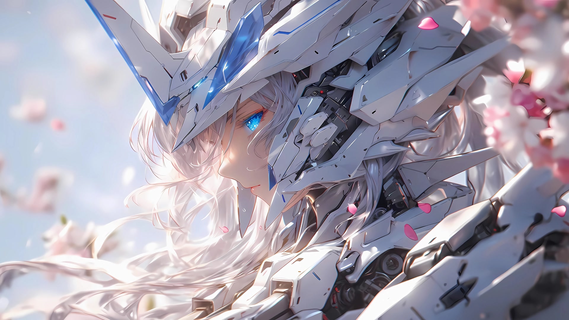 白发机甲少女
