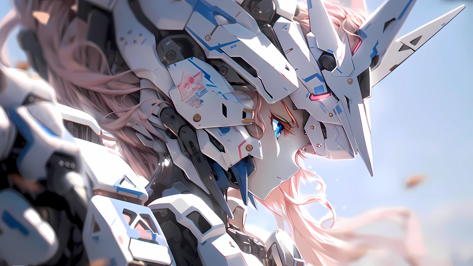 粉发机甲少女