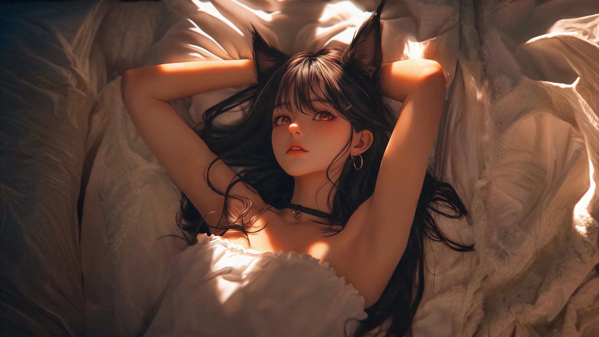 慵懒兽耳少女