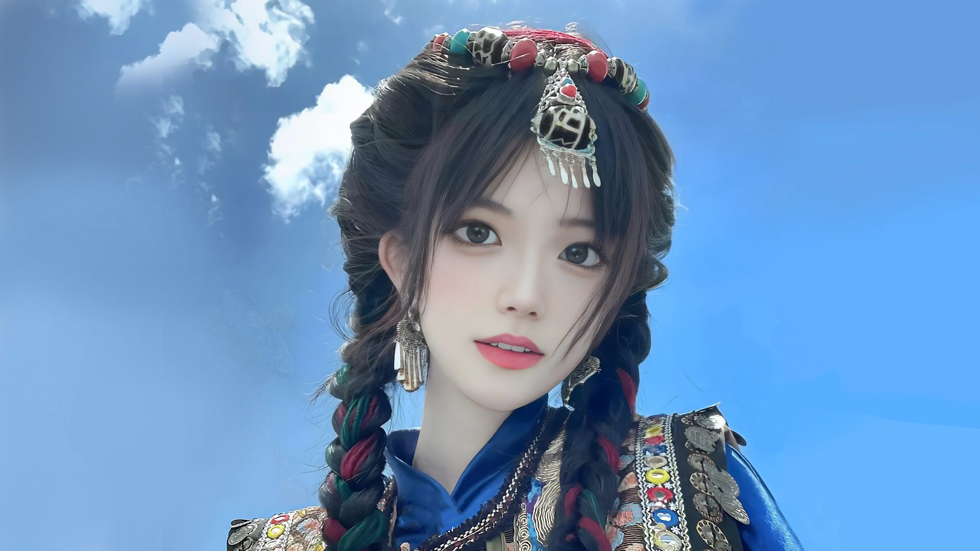 身着民族服饰