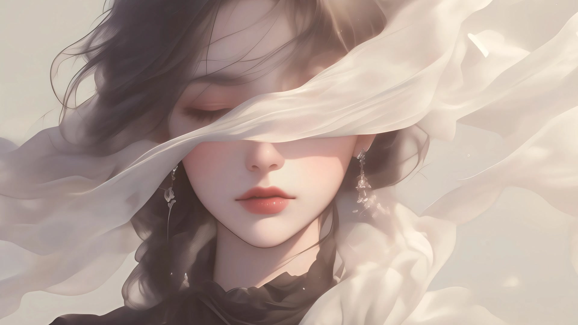 闭目佳人如梦