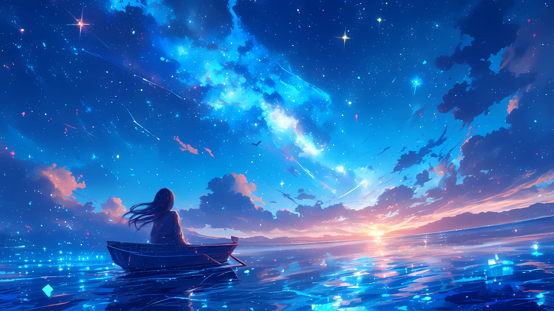 星河孤舟少女