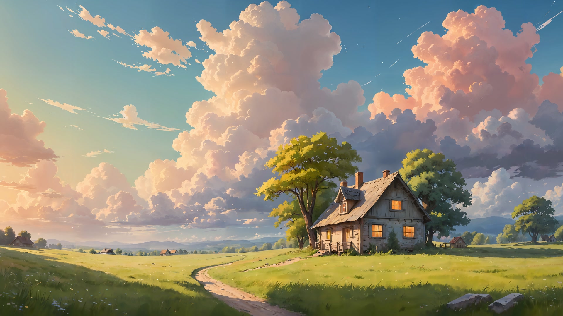 绿野小屋云天