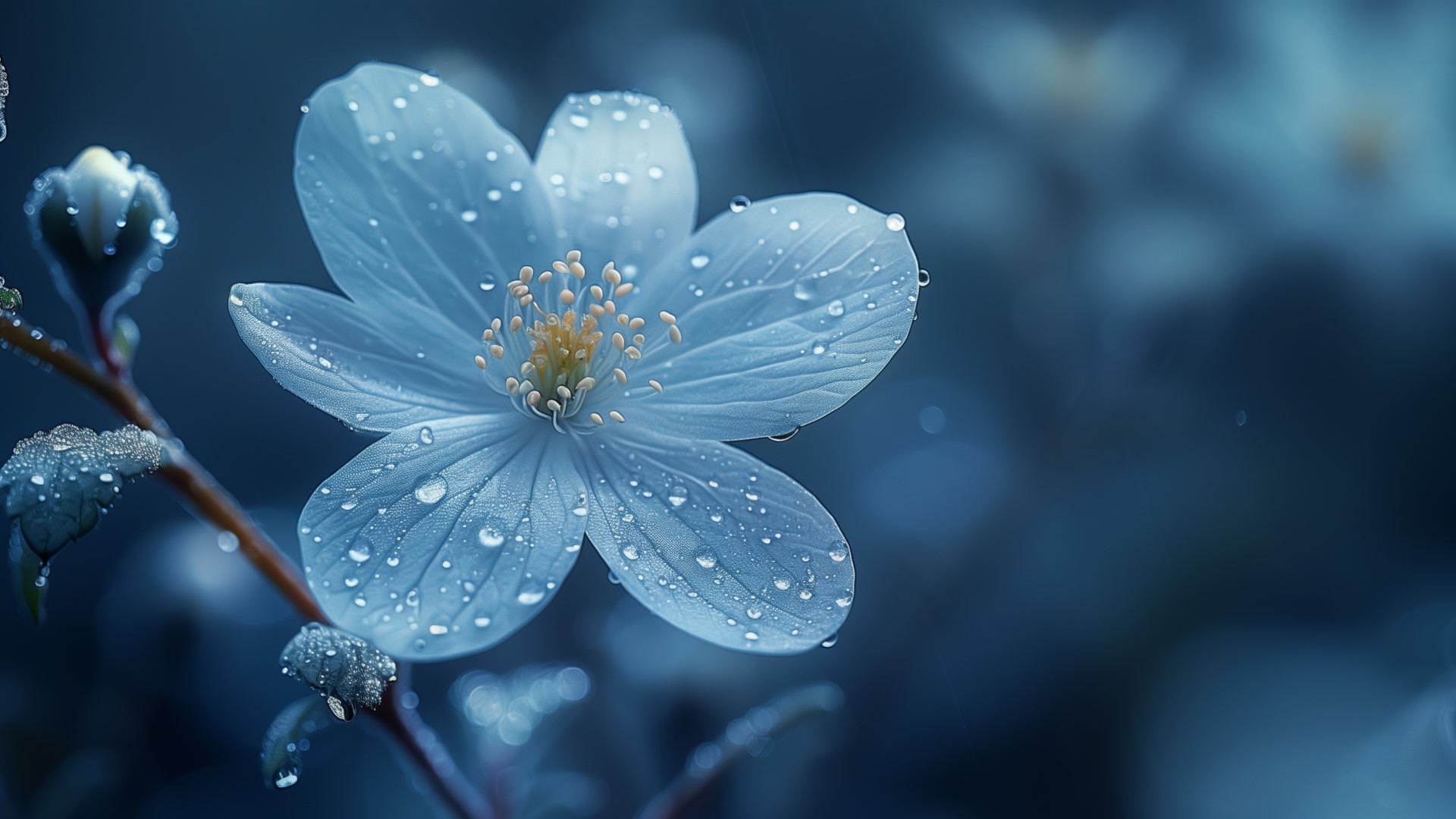 花朵与雨露
